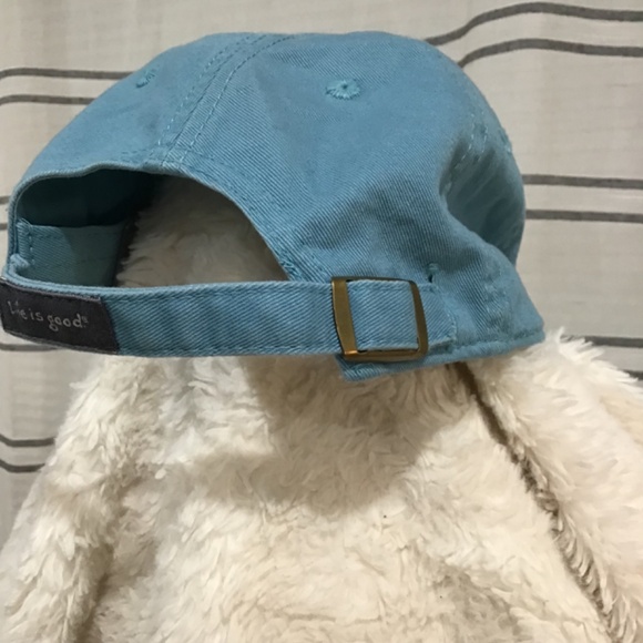 Life Is Good Women Hello Sunshine Cap Cotton Blue Casual embroidered graphic - Picture 6 of 8